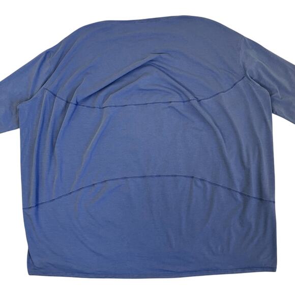 Lululemon Womens Back In Action Long Sleeve Top Blue Sz 16 - Picture 14 of 16